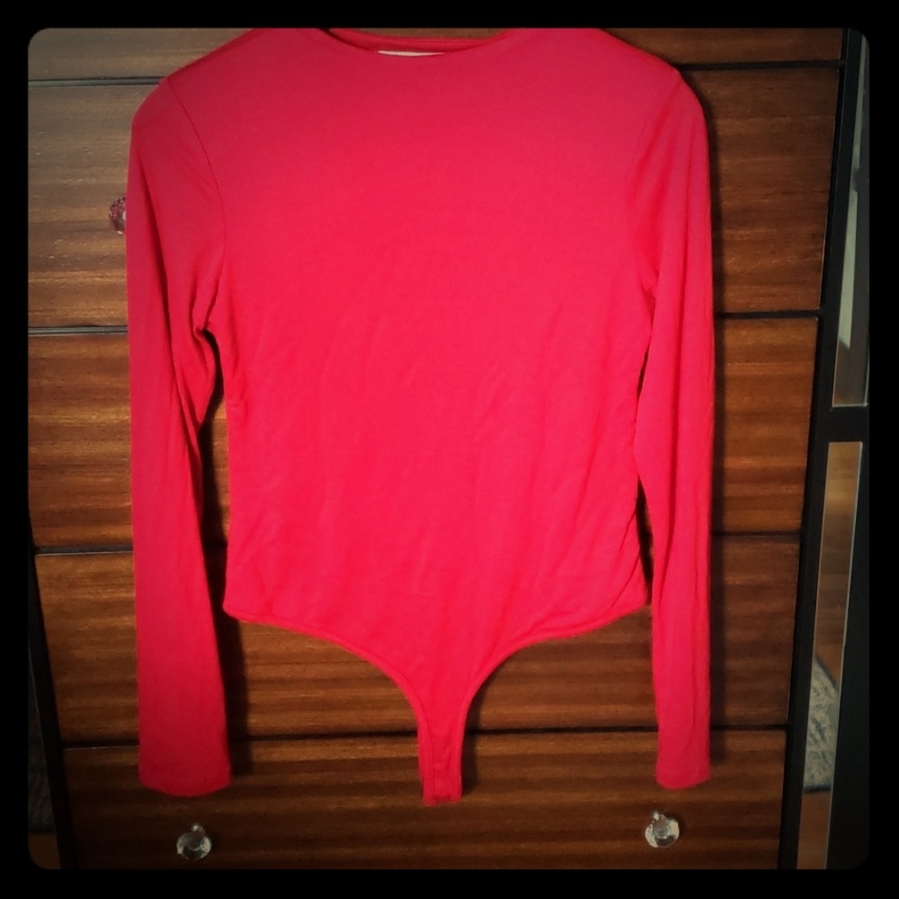 Long Sleeve Bodysuit, thong style